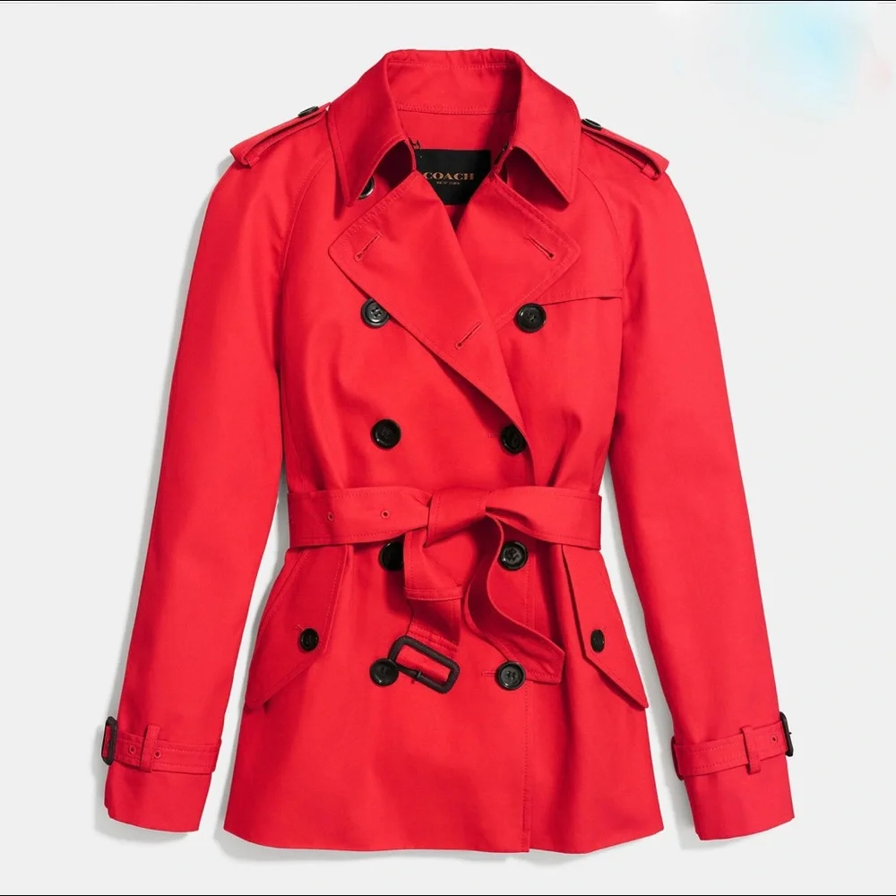 Coach Solid Short Trench - Picture 1 of 8